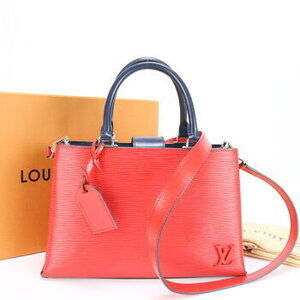 Louis Vuitton Epi Kleber Red Navy Blue Crossbody Shoulder Bag M